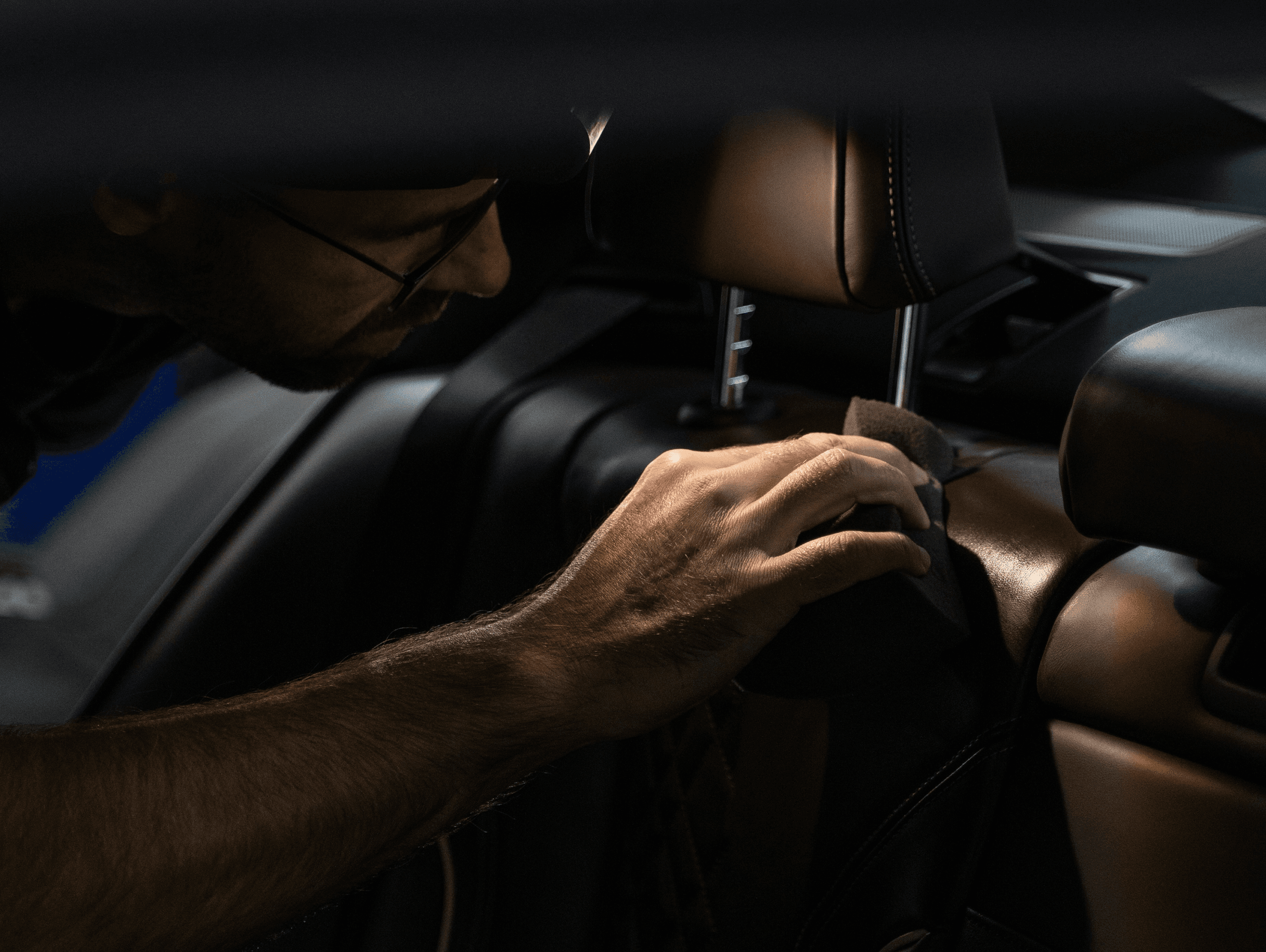 Professional interior car detailing
